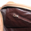 CHANEL Matelasse Chain Shoulder Bag Lamb Skin Brown Gold CC Auth bs35057-21