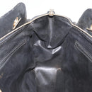 CHANEL Chain Shoulder Bag Lamb Skin Black Gold CC Auth bs35059-19