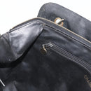 CHANEL Chain Shoulder Bag Lamb Skin Black Gold CC Auth bs35059-21