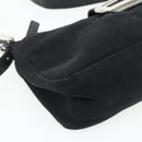 FENDI Mamma Baguette Shoulder Bag Nylon Black Silver Auth bs35060-15