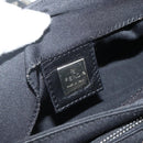 FENDI Mamma Baguette Shoulder Bag Nylon Black Silver Auth bs35060-17