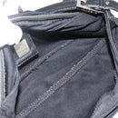 FENDI Mamma Baguette Shoulder Bag Nylon Black Silver Auth bs35060-11