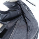 FENDI Mamma Baguette Shoulder Bag Nylon Black Silver Auth bs35060-18