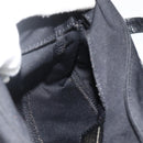 FENDI Mamma Baguette Shoulder Bag Nylon Black Silver Auth bs35060-19