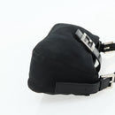 FENDI Mamma Baguette Shoulder Bag Nylon Black Silver Auth bs35060-4