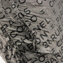CHANEL Unlimited Tote Bag Coated Canvas Silver CC Auth bs35061-15