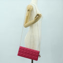Christian Dior Lady Dior Kette Schultertasche Leder Rosa Gold Orig. bs35063SAM-17