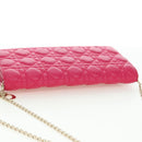 Christian Dior Lady Dior Kette Schultertasche Leder Rosa Gold Orig. bs35063SAM-5