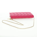 Christian Dior Lady Dior Chain Shoulder Bag Leather Pink Gold Auth bs35063SAM-6