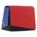 CHANEL Matelasse Clutch Bag Lamb Skin Red Silver CC Auth bs35064SAM-1