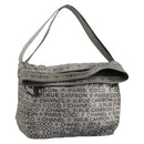 CHANEL Unlimited Shoulder Bag Coated Canvas 2way Silver CC Auth bs35065-1