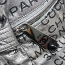 CHANEL Unlimited Shoulder Bag Coated Canvas 2way Silver CC Auth bs35065-21