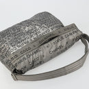 CHANEL Unlimited Shoulder Bag Coated Canvas 2way Silver CC Auth bs35065-6
