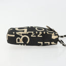 CHANEL By Sea Line Chain Shoulder Bag Canvas Black Silver CC Auth bs35066A-3