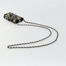 CHANEL By Sea Line Chain Shoulder Bag Canvas Black Silver CC Auth bs35066A-7