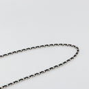 CHANEL By Sea Line Chain Shoulder Bag Canvas Black Silver CC Auth bs35066A-8
