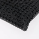 Christian Louboutin Studs Clutch Bag Leather Black Silver Auth bs35067-10