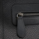 Christian Louboutin Studs Clutch Bag Leather Black Silver Auth bs35067-14