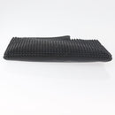 Christian Louboutin Studs Clutch Bag Leather Black Silver Auth bs35067-8