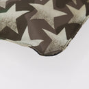VALENTINO Camouflage Clutch Bag Nylon Khaki Silver Auth bs35068A-15