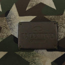 VALENTINO Camouflage Clutch Bag Nylon Khaki Silver Auth bs35068A-17