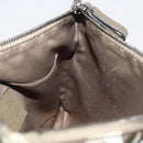 VALENTINO Camouflage Clutch Bag Nylon Khaki Silver Auth bs35068A-18