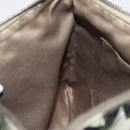VALENTINO Camouflage Clutch Bag Nylon Khaki Silver Auth bs35068A-19