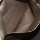 VALENTINO Camouflage Clutch Bag Nylon Khaki Silver Auth bs35068A-20