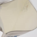 HERMES Trousse Flats Adada Pouch Cotton White Silver Auth bs35071V-13