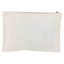 HERMES Trousse Flats Adada Pouch Cotton White Silver Auth bs35071V-3