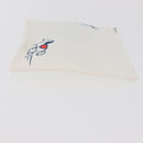 HERMES Trousse Flats Adada Pouch Cotton White Silver Auth bs35071V-4