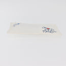 HERMES Trousse Flats Adada Pouch Cotton White Silver Auth bs35071V-7