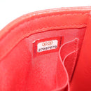 CHANEL V Stitch Shoulder Bag Lamb Skin Gold Red CC Auth bs35072M-24