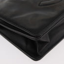 CHANEL Chain Wallet Patent leather Black Silver CC Auth bs35074-10
