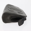 CHANEL Pouch Lamb Skin Black Gold CC Auth bs35075-3