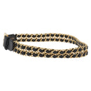 CHANEL Chain Belt Leather 29.5"" Black CC Auth bs35077-3