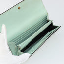 GUCCI GG Canvas Guccissima Long Wallet Leather Green Gold 548055 Auth bs35079A-8
