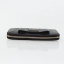 PRADA Long Wallet Safiano leather Black Gold Auth bs35081-5