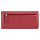 PRADA Long Wallet Safiano leather Pink Gold Auth bs35082A-3