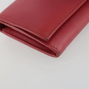 PRADA Long Wallet Safiano leather Pink Gold Auth bs35082A-9