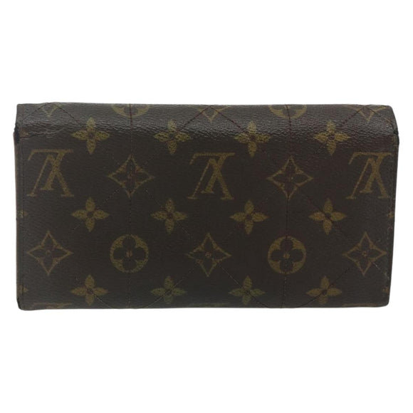 LOUIS VUITTON Monogram Etoile Portefeiulle Sarah Long Wallet M66556 Auth bs35085