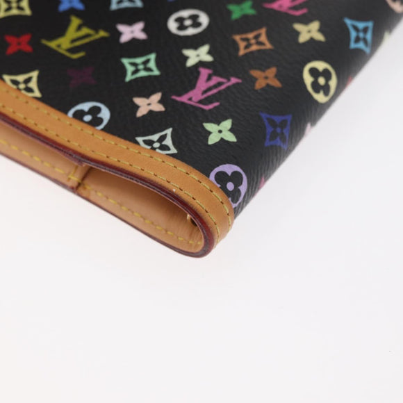 LOUIS VUITTON Monogram Multicolor Agenda PM Dagomslag Zwart R20895 Auth bs35086A