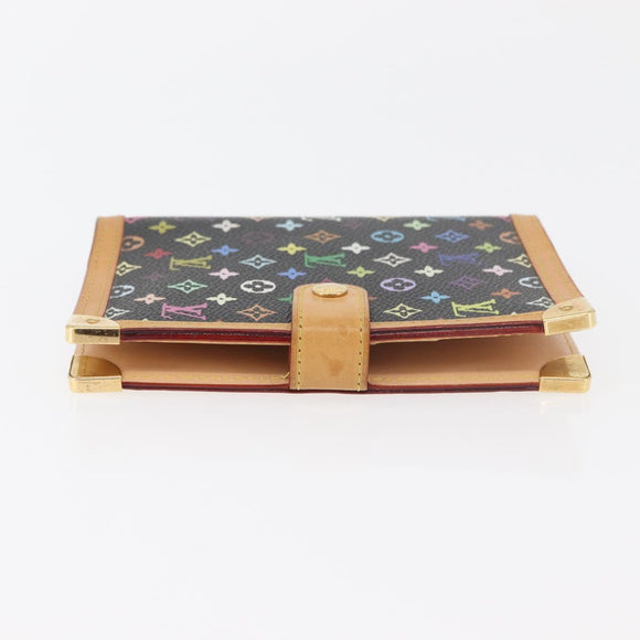 LOUIS VUITTON Monogram Multicolor Agenda PM Dagomslag Zwart R20895 Auth bs35086A