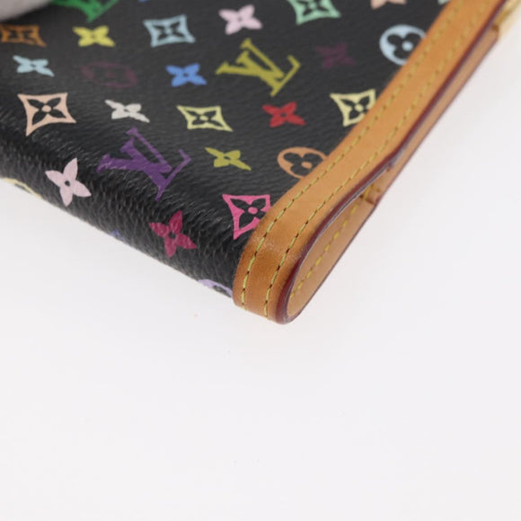 LOUIS VUITTON Monogram Multicolor Agenda PM Dagomslag Zwart R20895 Auth bs35086A