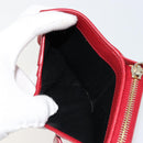 SAINT LAURENT Bifold Wallet Leather Red Gold Auth bs35087-11