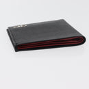 Salvatore Ferragamo Gancini Bifold Wallet Leather Black Silver Auth bs35088V-6