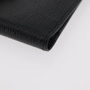 Salvatore Ferragamo Gancini Bifold Wallet Leather Black Silver Auth bs35088V-8