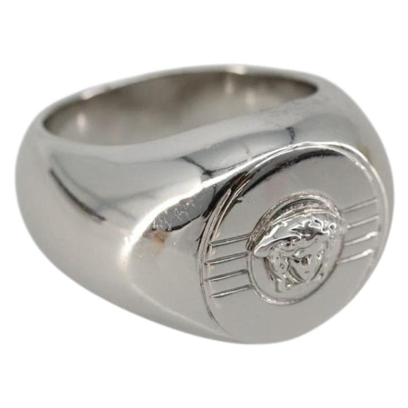 Gianni Versace Ring metal Silver Auth bs35090