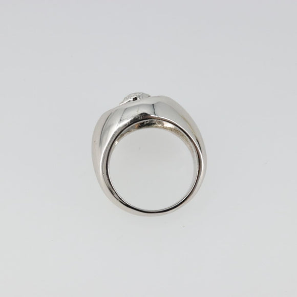 Gianni Versace Ring metal Silver Auth bs35090