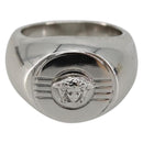 Gianni Versace Ring metal Silver Auth bs35090-2